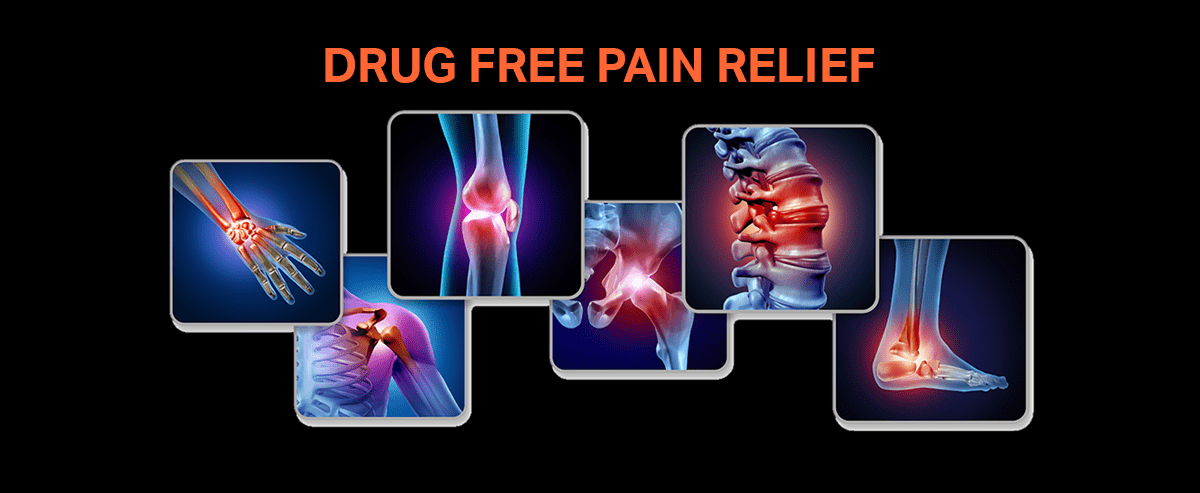 Drug Free Pain Relief - Image of body Pain Points